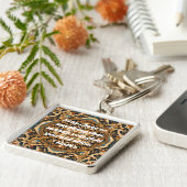 Custom Nowruz Perzisch Nieuwjaar Gift Khatam Art Sleutelhanger (Zijkant)