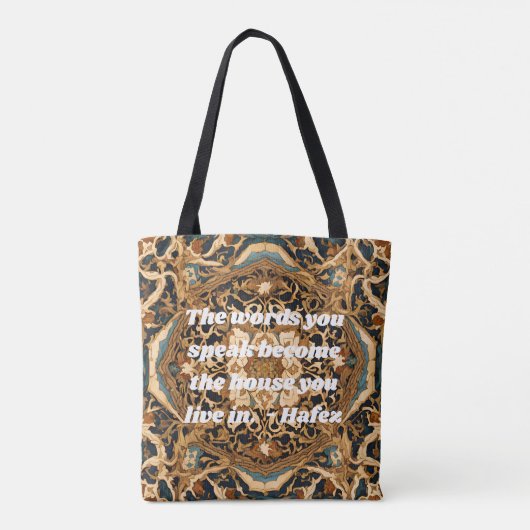 Custom Nowruz Perzisch Nieuwjaar Gift Khatam Art Tote Bag (Achterkant)