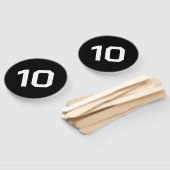 Custom Number | Black white Event Game Score  Handwaaier (Niet-gemonteerd)