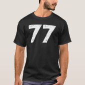 Custom Number Game Day School Team Football Number T-shirt (Voorkant)