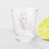 Custom Nurse Cat Skilled Enough Shot Glas (Achterkant)