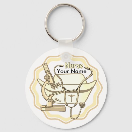 Custom Nurse Collage Sleutelhanger (Voorkant)