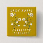Custom Nurse Daisy Award Vierkante Button 5,1 Cm (Voorkant)