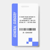 Custom Nurse ID Badge for Healthcare Employees (Achterkant)