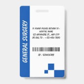 Custom Nurse ID Badge for Healthcare Employees (Achterkant)