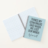 Custom Nurse Journal, Funny Hospital Coworker Gift Notitieboek (Binnen)