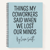 Custom Nurse Journal, Funny Hospital Coworker Gift Notitieboek (Voorkant)