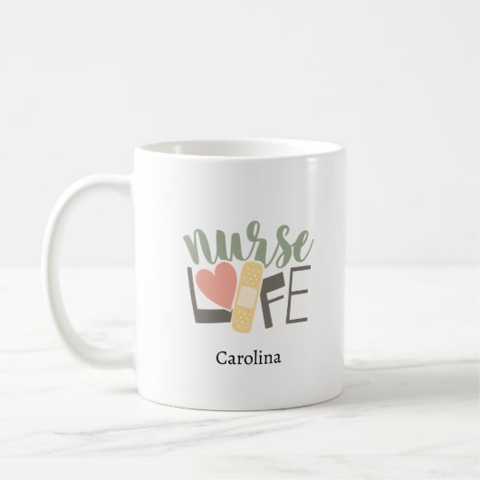 Custom Nurse Name Mug | Nursing Gift for RN, LPN  Koffiemok (Links)