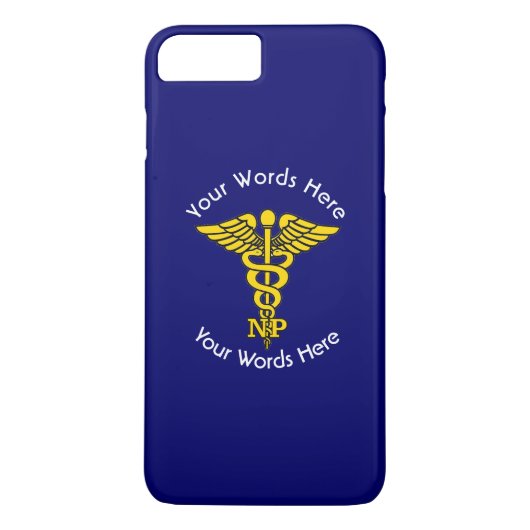 Custom Nurse Practitioner Caduceus Case-Mate iPhone Case (Achterkant)