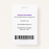 Custom Nurse Practitioner NP Foto Logo Badge (Achterkant)