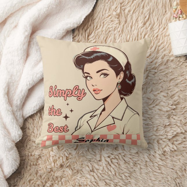 Custom Nurse Simply the Best Kussen (Deken)