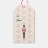Custom Nutcracker Name Illustration Cadeaulabel (Voorkant)