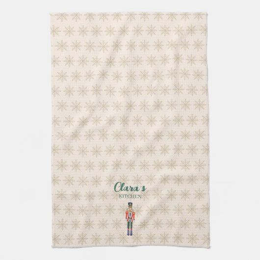 Custom Nutcracker Name Illustration Kitchen Towels Theedoek (Verticaal)