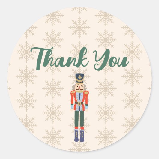 Custom Nutcracker Name Illustration Ronde Sticker (Voorkant)