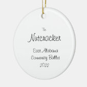Custom Nutcracker Ornament for Ashley B, neem 3 (Links)