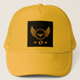 Custom O initiaal letter-Pet geel Kleur knap Trucker Pet