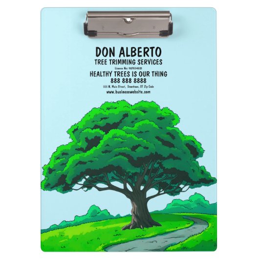 Custom Oak Tree | Tree Trimming Service Klembord (Voorkant)