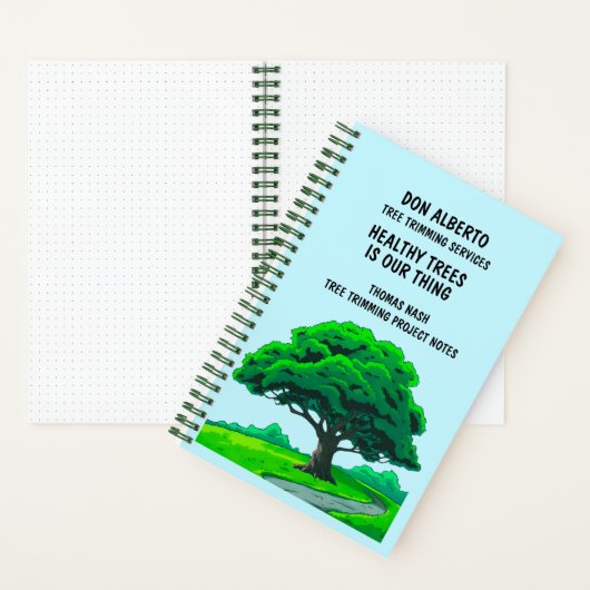 Custom Oak Tree | Tree Trimming Service Notitieboek (Binnen)