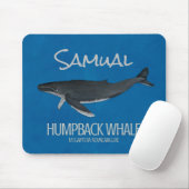 Custom Ocean Whale gepersonaliseerd Muismat (Met muis)
