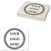 Custom Office Branding Large Rubber Logo Stamp Rubberstempel (Gestempeld)