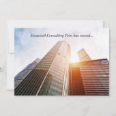 Custom Office Building Photograph Business Moving Aankondiging (Voorkant)