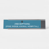 Custom Office Reception Name Plate | VET & Medical Bureau Naambordje (Voorkant)