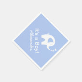 Custom olifant Het is een jongen baby shower serve Servet (Hoek)