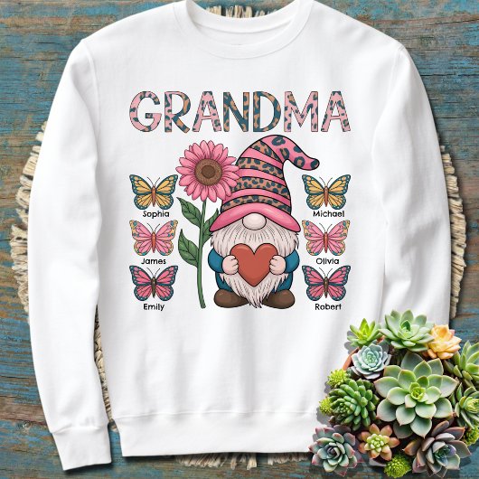 Custom oma sweatshirt met kleinkinderen namen