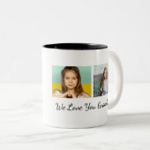 Custom Oma We Love You Keepsake Foto Mok (Voorkant rechts)