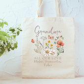 Custom oma Wildflowers Tote Bag