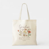 Custom oma Wildflowers Tote Bag (Achterkant)