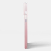 Custom Ombre Licht Perzik Blush Roze Verloop iPhone Hoesje (Linkerkant)