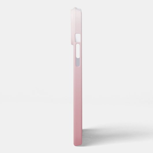 Custom Ombre Licht Perzik Blush Roze Verloop iPhone Hoesje (Linkerkant)