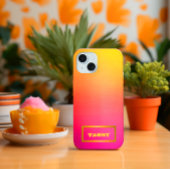 Custom Ombre Roze naar Geel Samsung Galaxy Hoesje