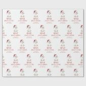 Custom One Jolly Goose December First Birthday Cadeaupapier (Vlak)