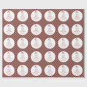 Custom One Jolly Goose December First Birthday Cadeaupapier (Vlak)