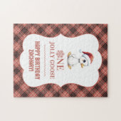 Custom One Jolly Goose December First Birthday Legpuzzel (Horizontaal)