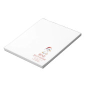 Custom One Jolly Goose December First Birthday Notitieblok (Linkerzijde)