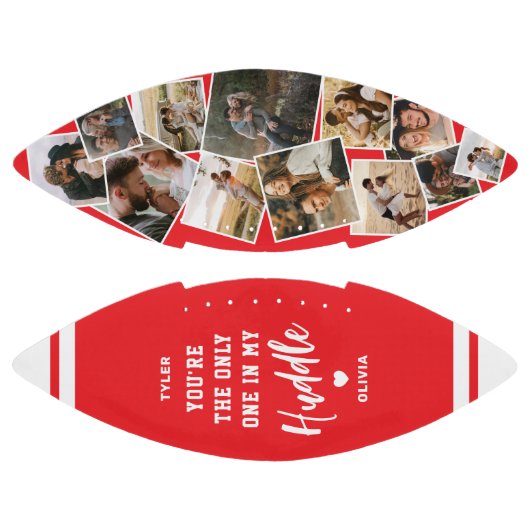 Custom “Only One in My Huddle” 12 Photo American Football (Panelen)