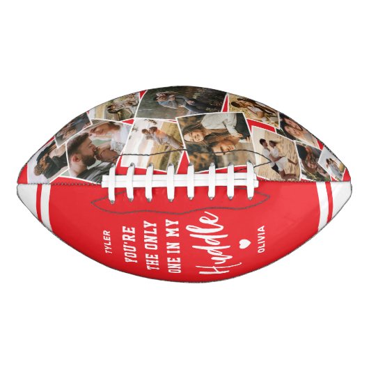 Custom “Only One in My Huddle” 12 Photo American Football (Voorkant)