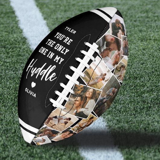 Custom “Only One in My Huddle” 12 Photo American Football