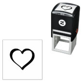 Custom Ontwerp Uw Logo Personaliseer Hart w / Text Zelfinktende Stempel (In situ)