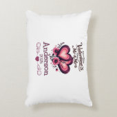 Custom Onze eerste Valentijnsdag Mr & Mrs. Accent Kussen (Voorkant(Verticaal))