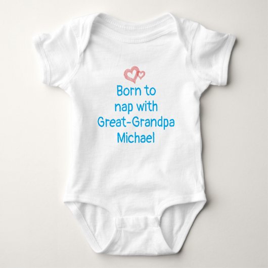 Custom Opa Gift van Baby, Baby Boy, Romper (Voorkant)