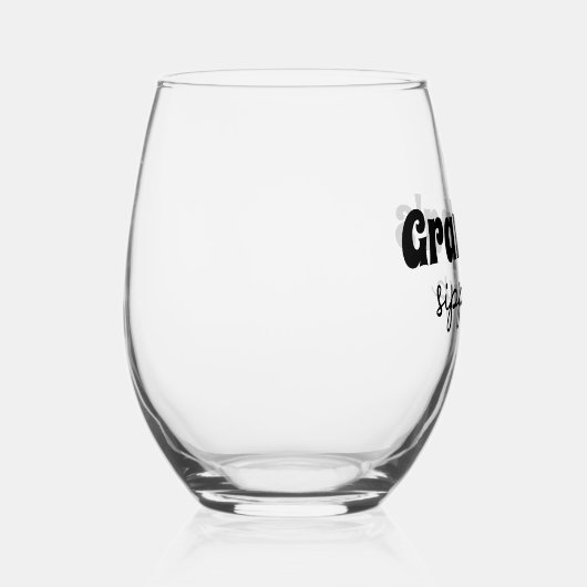 Custom Opa's Sippy Cup Wijnglas Zonder Voet (Rechts)