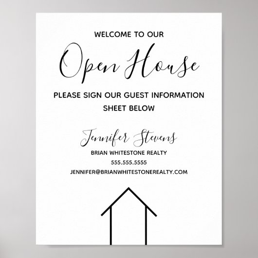 Custom Open House Real Estate Company Poster (Voorkant)