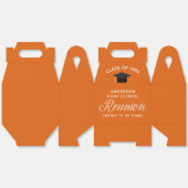 Custom Oranje High School Alumni Reunion Party Bedankdoosjes (Ongevouwen)
