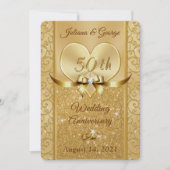 CUSTOM Order 50th Jubileum Uitnodigingen Juliana (Voorkant)