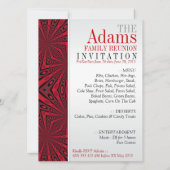 ::CUSTOM ORDER:: Adams Family Reunion Party Uitnod Kaart (Achterkant)