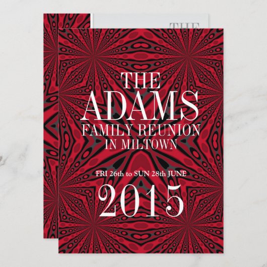 ::CUSTOM ORDER:: Adams Family Reunion Party Uitnod Kaart (Voorkant / Achterkant)